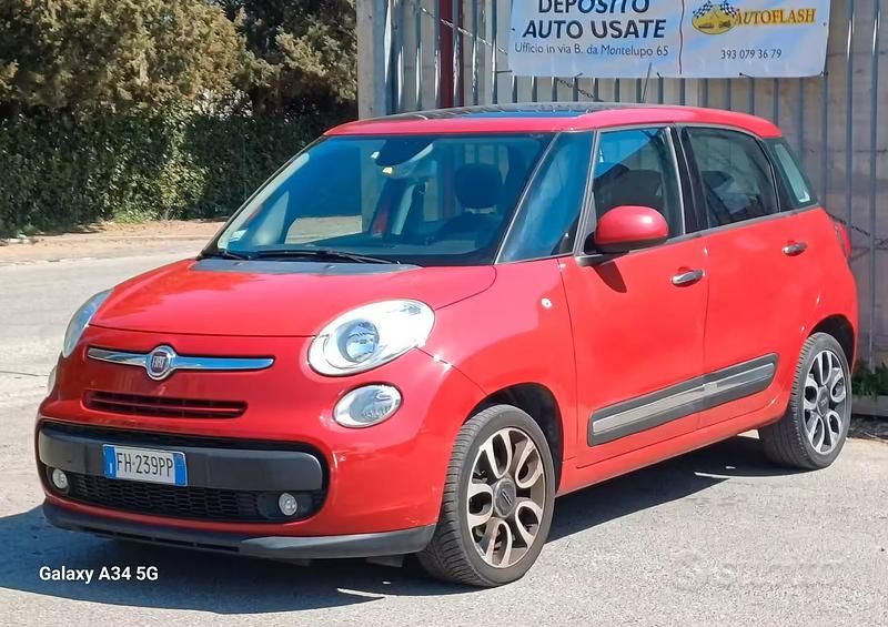 Usata Fiat 500L Lounge 95 CV (69 kW) 2017 Rosso Monovolume