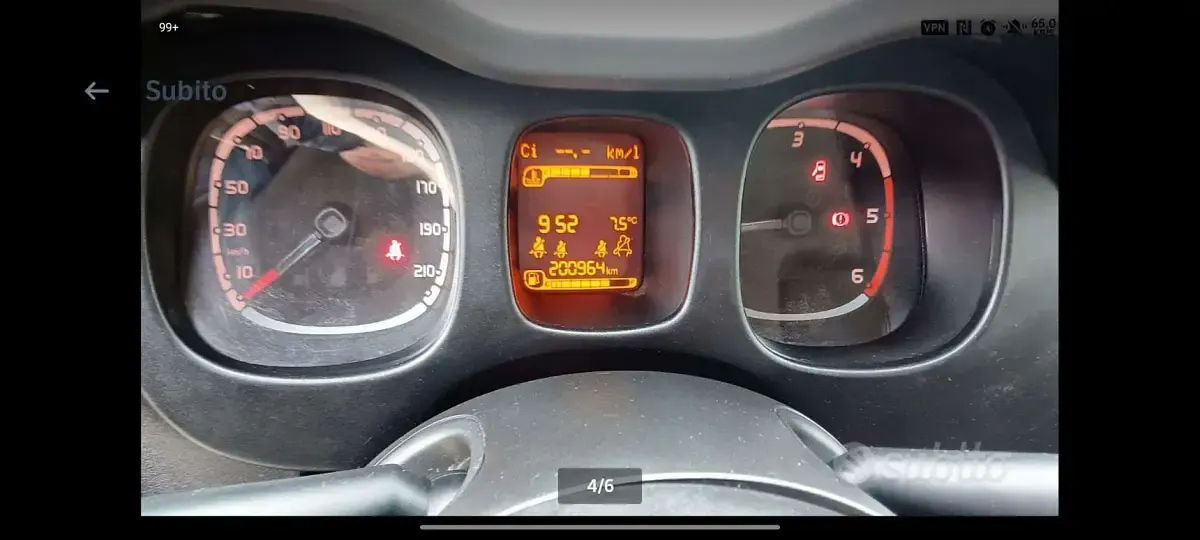 Usata Fiat Panda Easy 95 CV (69 kW) 2016 Bianco Utilitaria