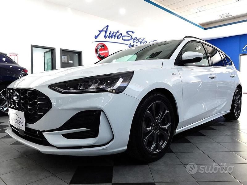 Usata Ford Focus ST-Line 115 CV (84 kW) 2024 Bianco Station wagon