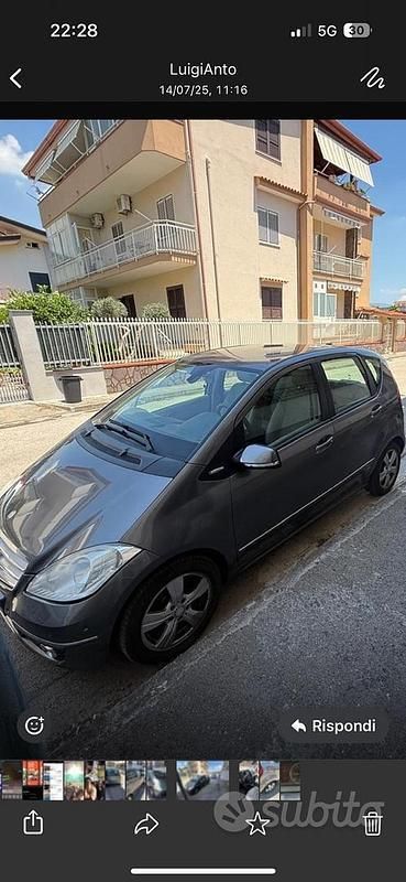 Usata Mercedes A180 116 CV (85 kW) 2009 Grigio Berlina