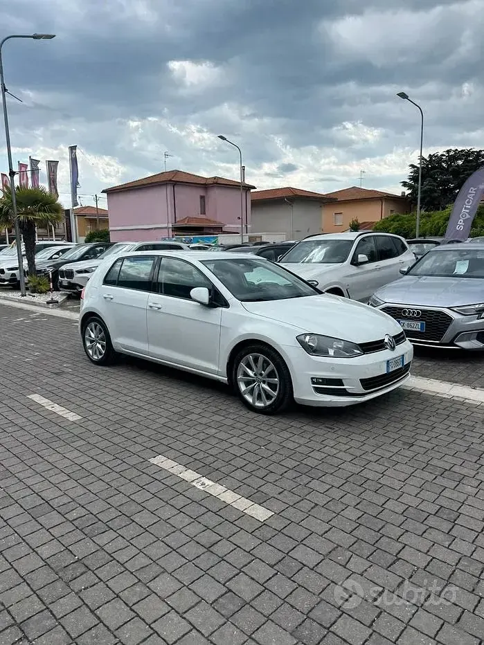 Usata VW Golf VII 110 CV (80 kW) 2016 Bianco Berlina