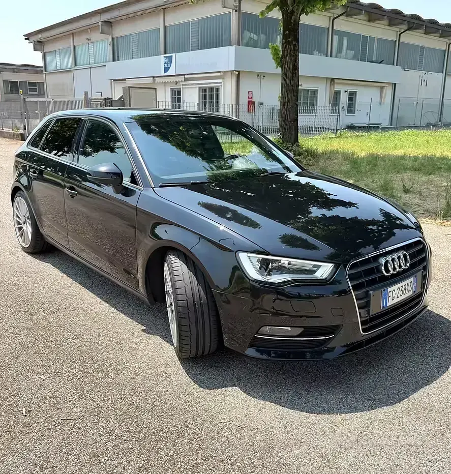Usata Audi A3 Attraction 150 CV (110 kW) 2013 Nero Berlina