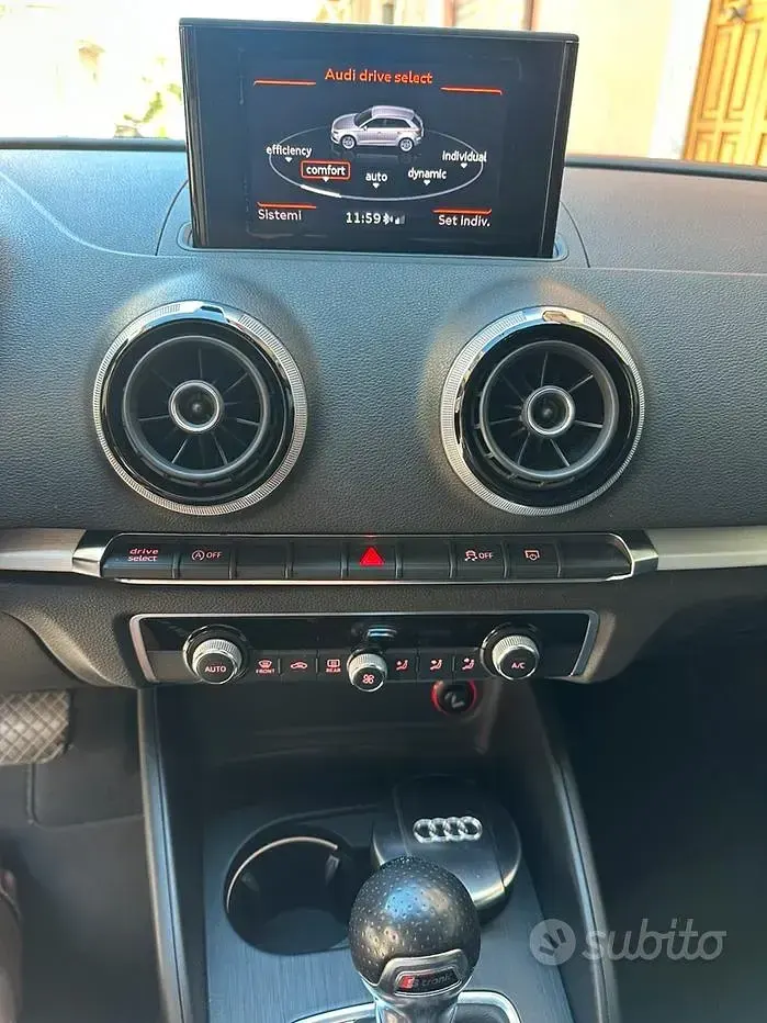 Usata Audi A3 S-Line 150 CV (110 kW) 2013 Grigio Berlina