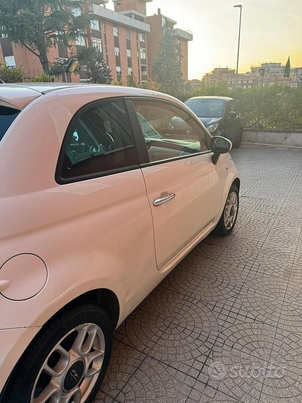 Usata Fiat 500 Sport 75 CV (55 kW) 2009 Bianco Cabrio