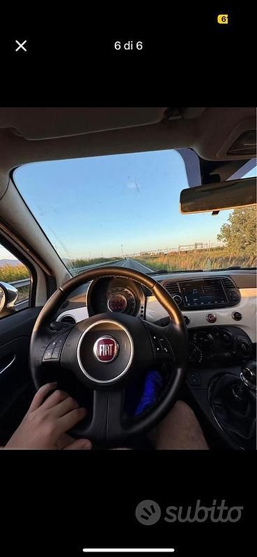 Usata Fiat 500 75 CV (55 kW) 2008 Bianco Utilitaria