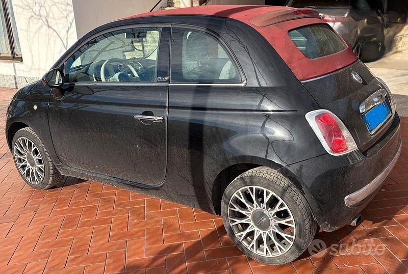 Usata Fiat 500 69 CV (50 kW) 2009 Nero Cabrio