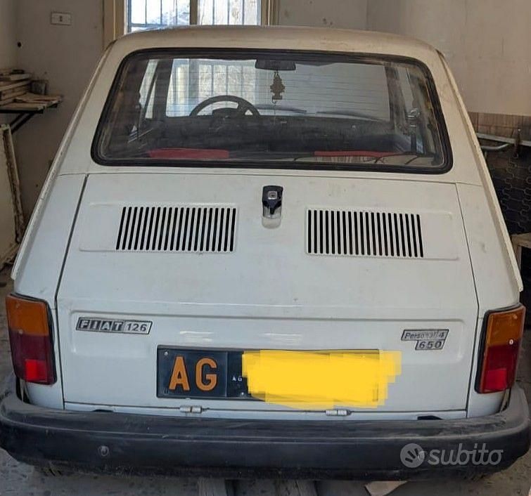 Usata Fiat 126 1981 Bianco Utilitaria