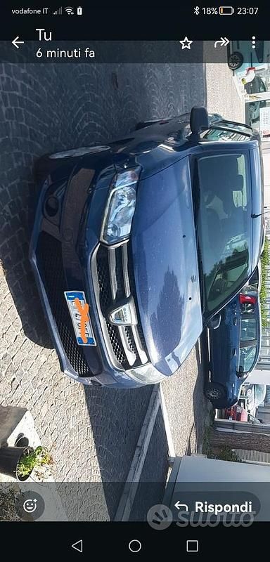 Blu Usata 2013 Dacia Sandero Tre volumi | 2000 € - Immagine 1/4