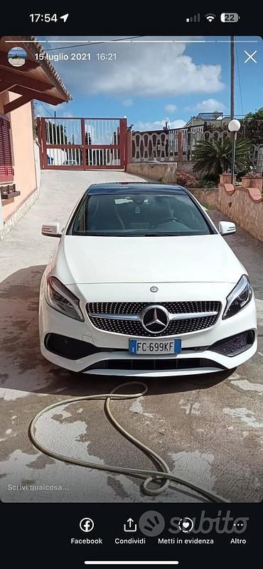 Bianco Usata 2016 Mercedes A200 Premium Tre volumi | 14.000 € (Ottimo prezzo) - Immagine 1/4