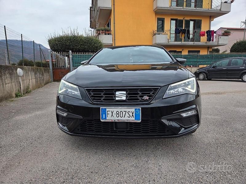 Usata Seat Leon 131 CV (96 kW) 2019 Nero Berlina