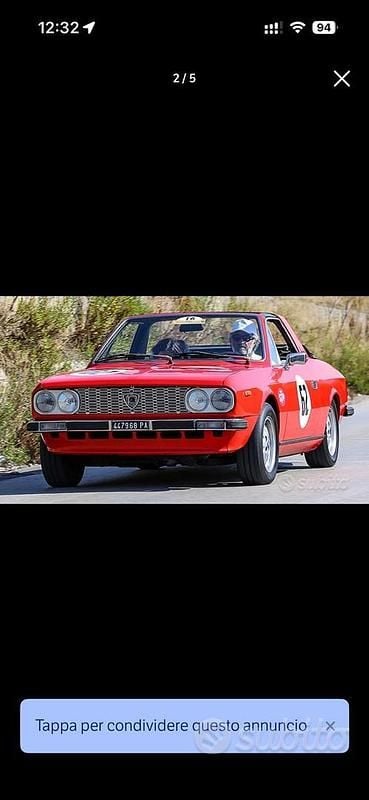 Usata Lancia Beta 1970 Rosso Cabrio