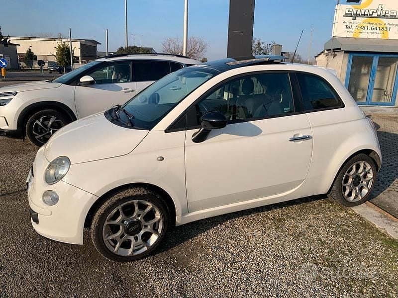 Usata Fiat 500 Sport 100 CV (73 kW) 2008 Bianco Utilitaria