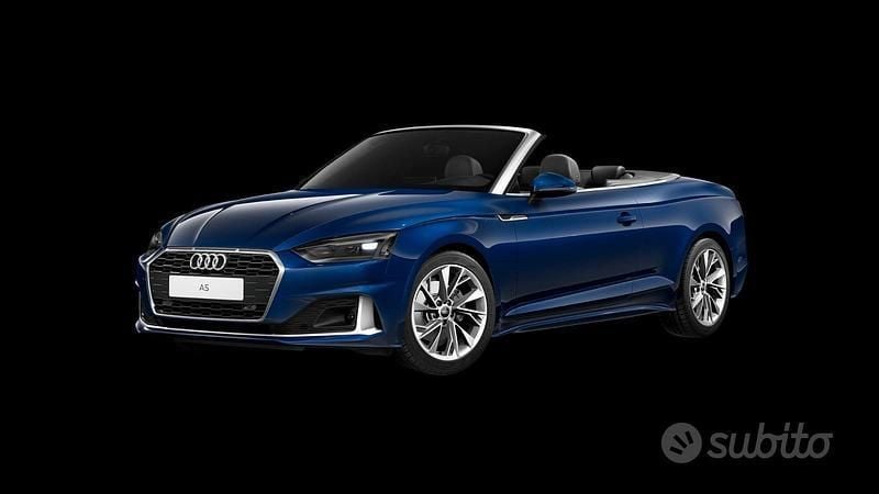 Usata Audi A5 Cabriolet Advanced Plus 190 CV (139 kW) 2023 Blu/azzurro Cabrio