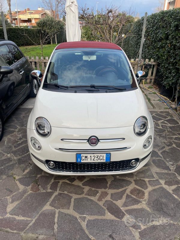 Usata Fiat 500C Lounge 69 CV (50 kW) 2016 Bianco Cabrio