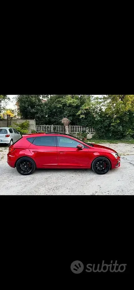 Usata Seat Leon 190 CV (139 kW) 2019 Rosso Berlina