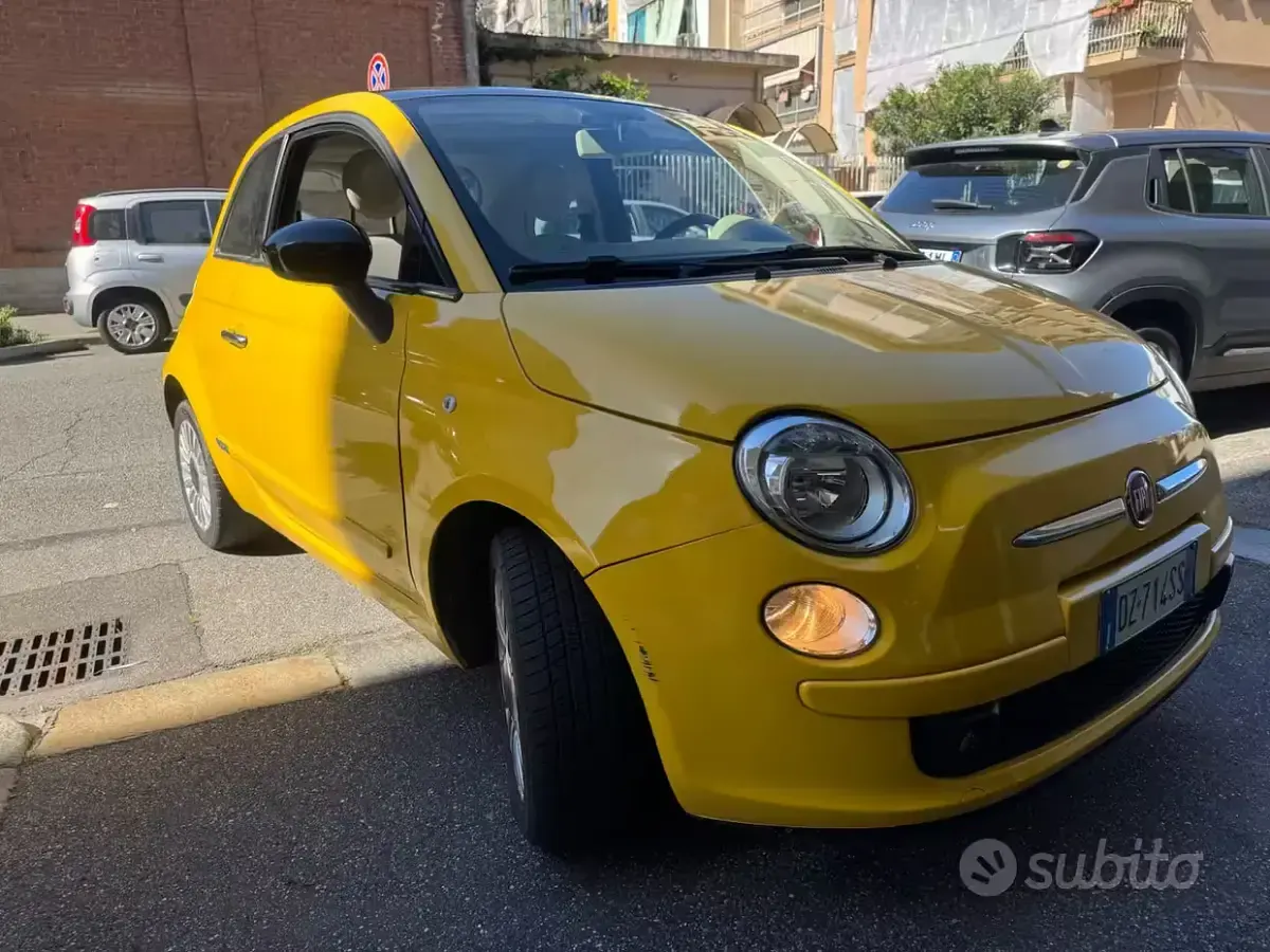 Usata Fiat 500 69 CV (50 kW) 2009 Giallo Cabrio