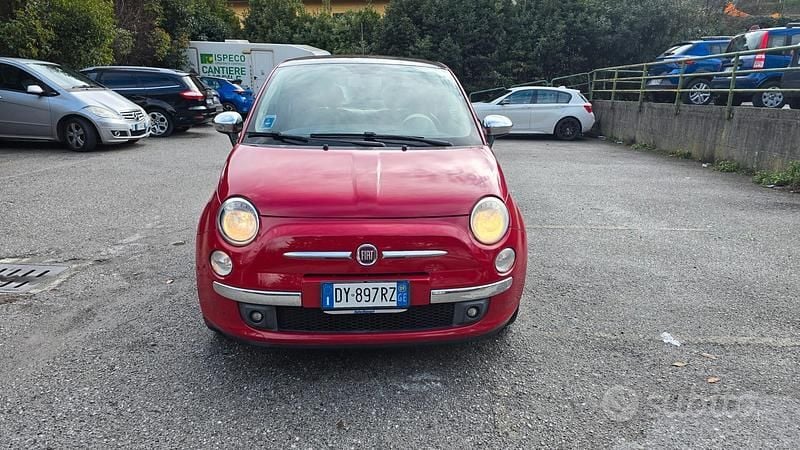 Usata Fiat 500 69 CV (50 kW) 2009 Rosso Cabrio