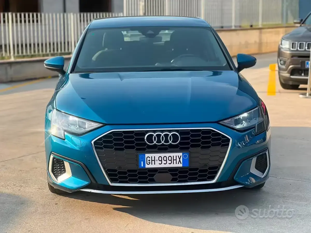 Usata Audi A3 Advanced 116 CV (85 kW) 2021 Blu Berlina