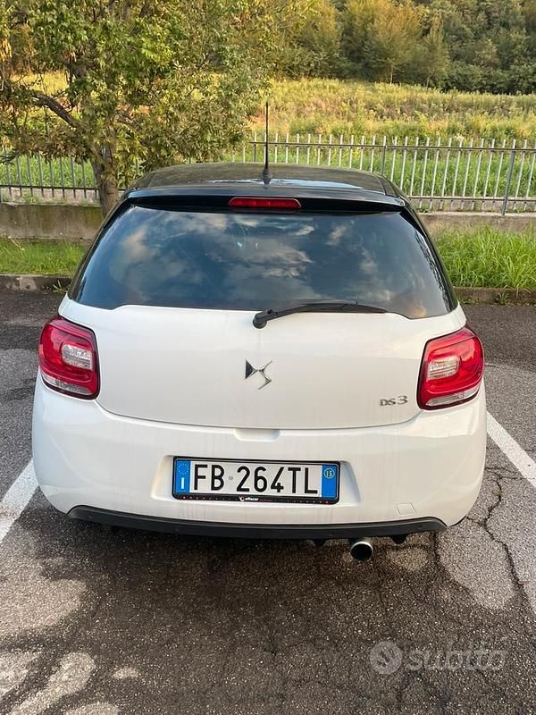 Usata DS Automobiles DS3 82 CV (60 kW) 2015 Bianco Utilitaria