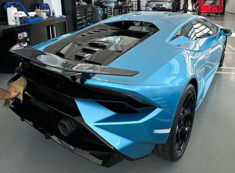 Usata Lamborghini Huracán 640 CV (470 kW) 2024 Blu aegir Coupé