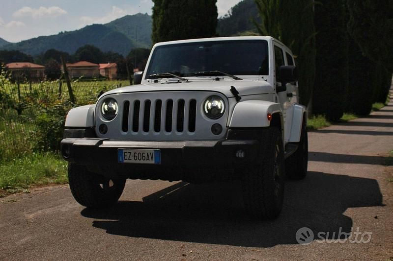 Usata Jeep Wrangler Sahara 177 CV (130 kW) 2015 Bianco SUV