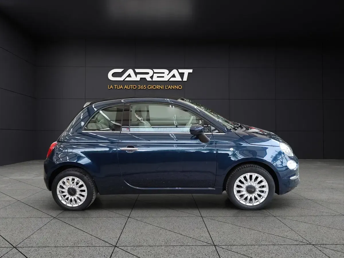 Usata Fiat 500C Lounge 69 CV (50 kW) 2018 Blu Cabrio
