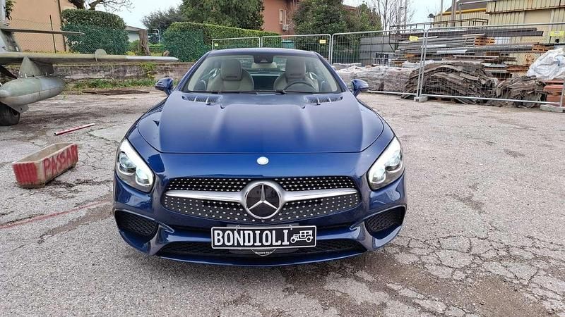 Usata Mercedes SL400 Premium 367 CV (269 kW) 2016 Blu/azzurro Cabrio