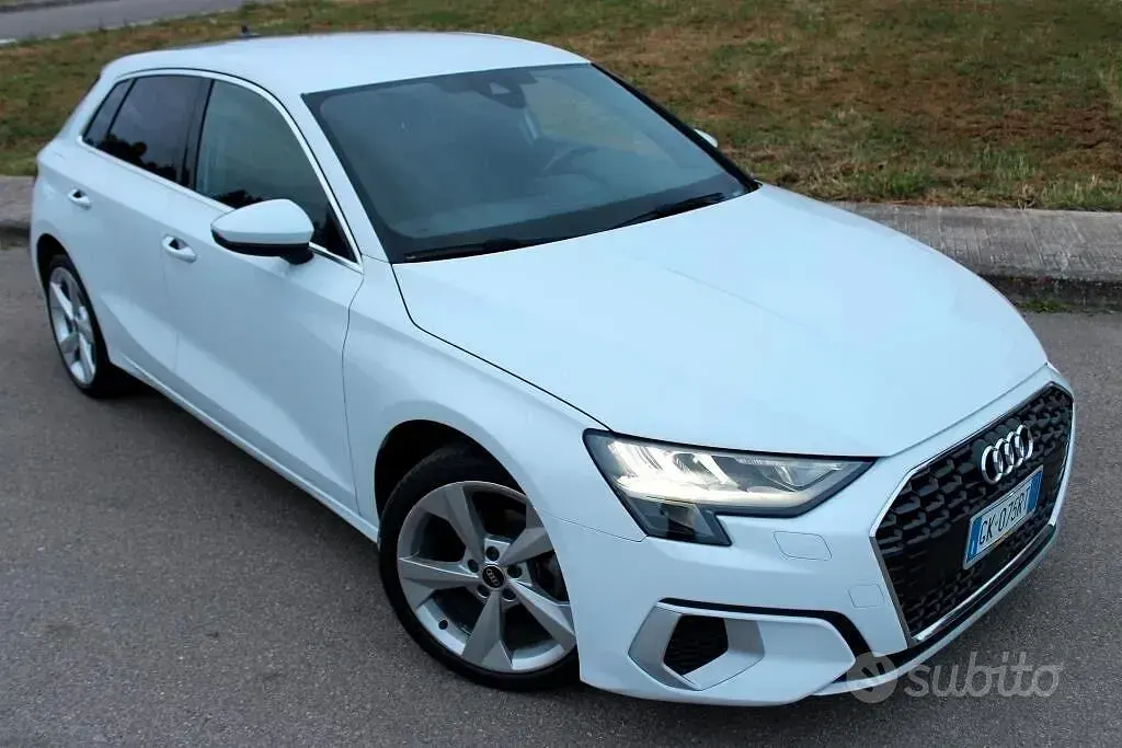 Usata Audi A3 Advanced 150 CV (110 kW) 2022 Bianco Berlina