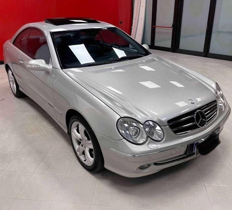Usata Mercedes CLK500 Avantgarde 306 CV (225 kW) 2002 Argento Coupé