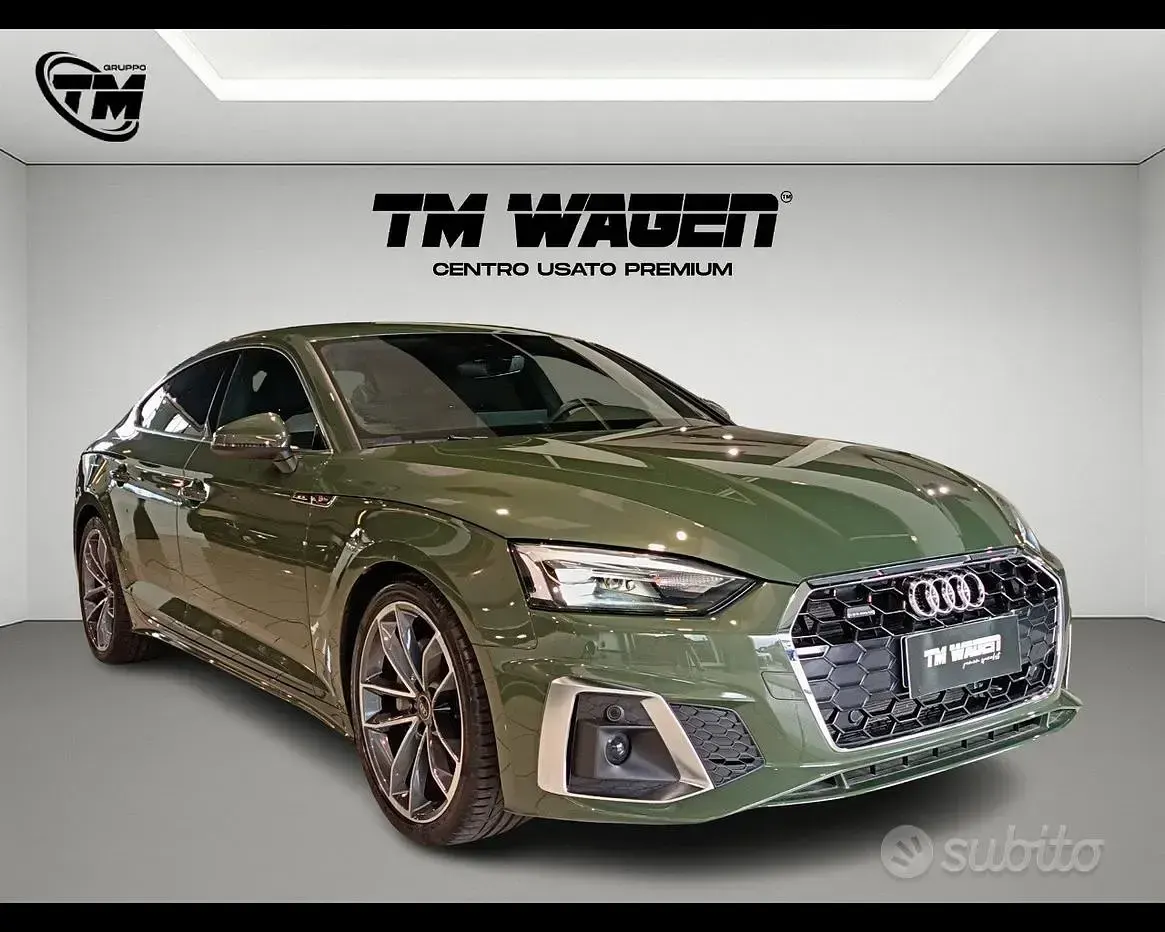 Usata Audi A5 S-Line 204 CV (150 kW) 2024 Verde Berlina