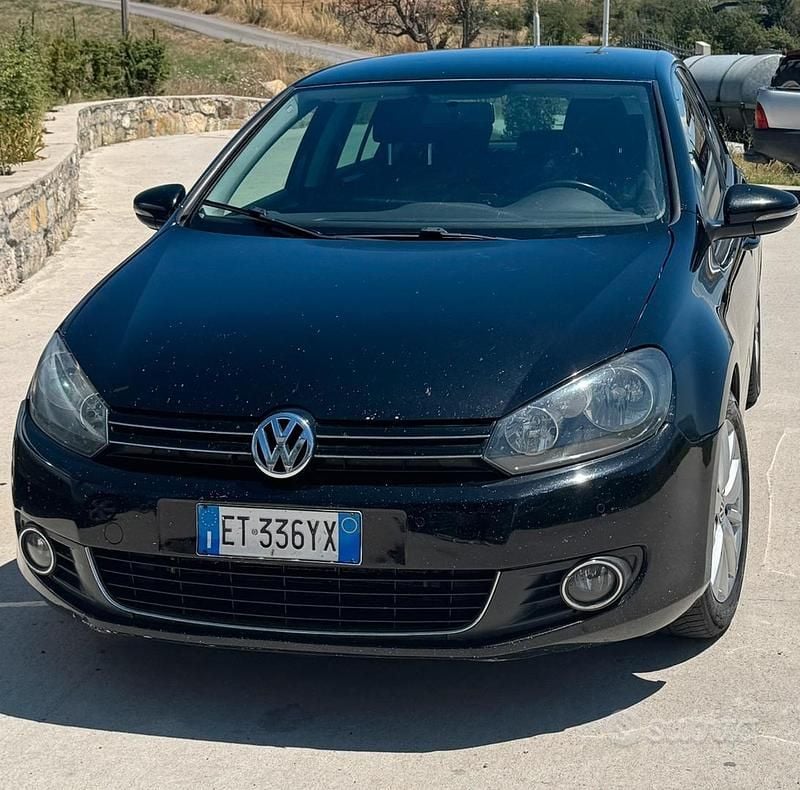 Usata VW Golf VI 105 CV (77 kW) 2010 Nero Utilitaria