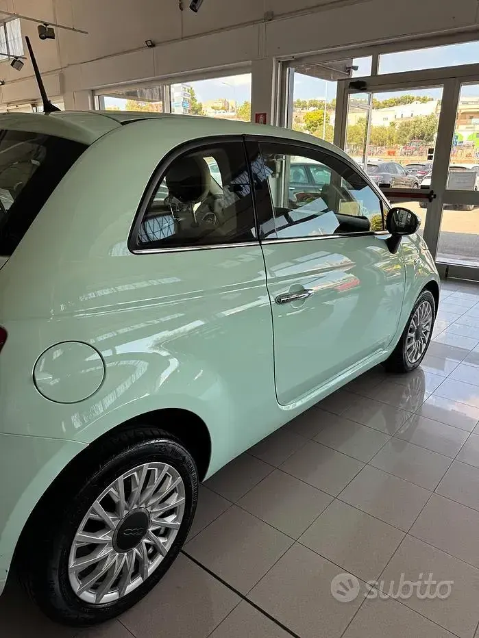 Usata Fiat 500 Lounge 95 CV (69 kW) 2017 Verde Berlina
