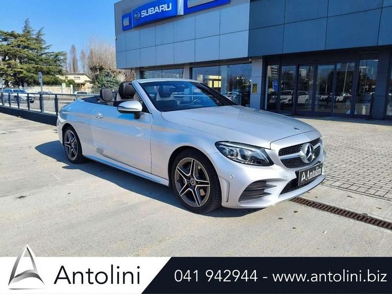 Usata Mercedes C200 Premium 184 CV (135 kW) 2019 Argento Cabrio