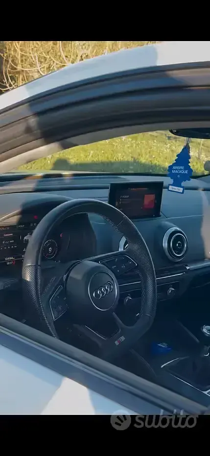 Usata Audi A3 S-Line 110 CV (80 kW) 2019 Bianco Berlina