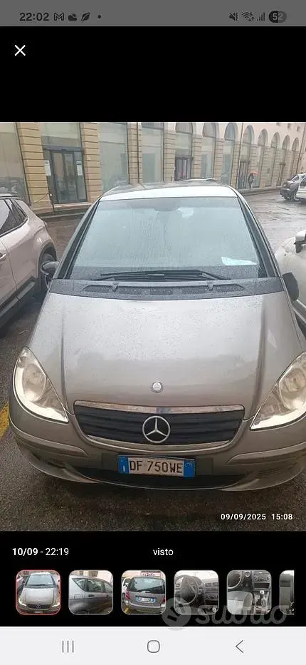 Usata Mercedes A180 109 CV (80 kW) 2007 Grigio Berlina