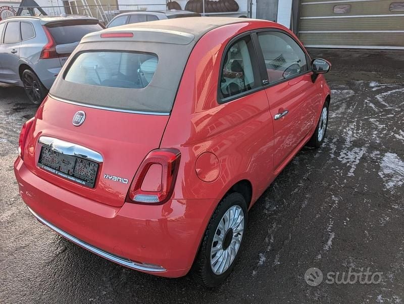 Usata Fiat 500C Pop 69 CV (50 kW) 2020 Rosso Cabrio