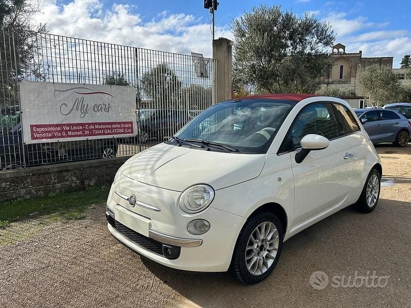 Usata Fiat 500C Lounge 69 CV (50 kW) 2010 Bianco Cabrio