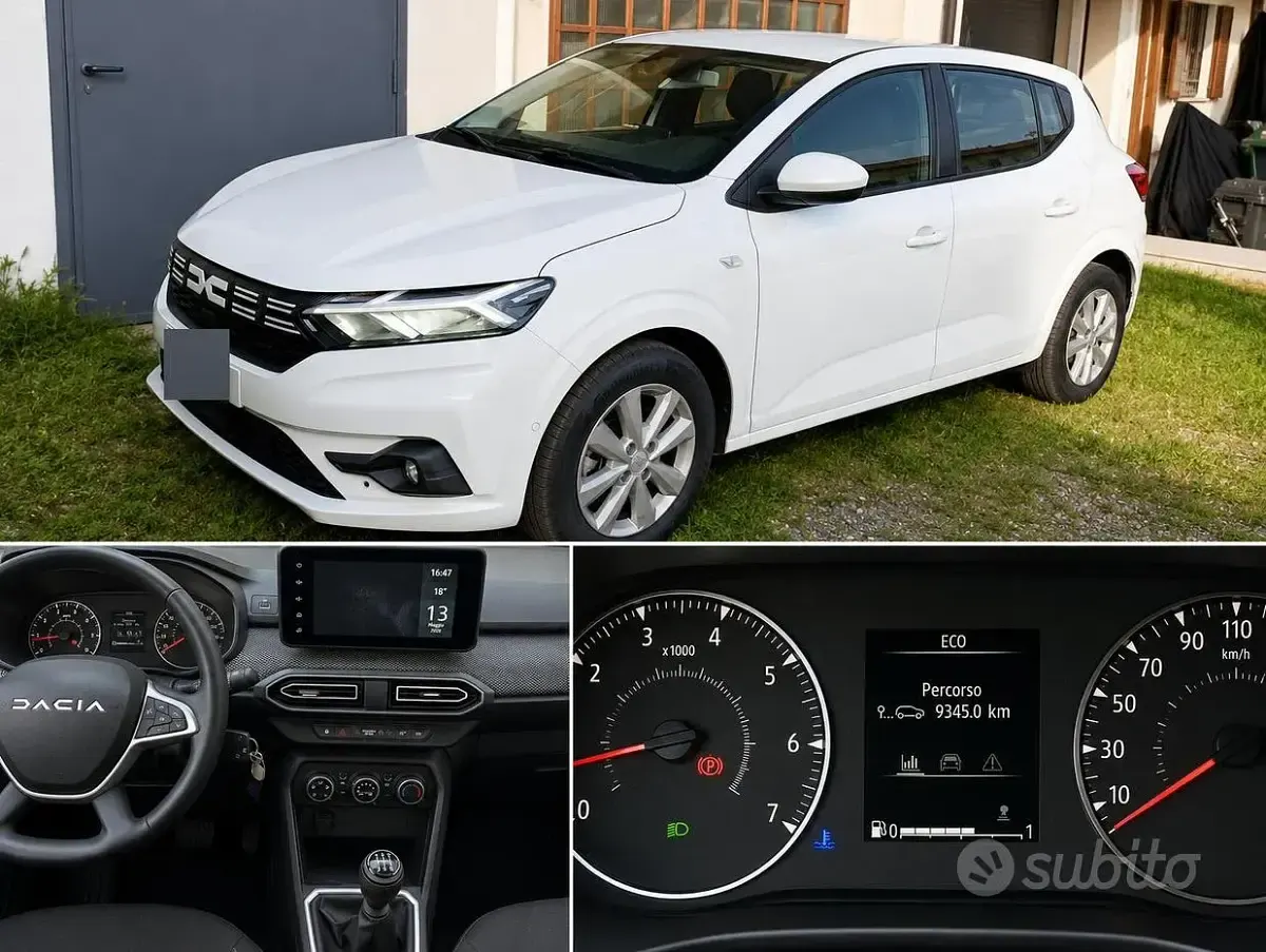 Usata Dacia Sandero Expression 91 CV (66 kW) 2023 Bianco Utilitaria