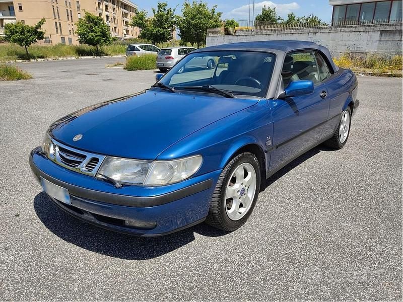Usata Saab 9-3 Cabriolet 205 CV (150 kW) 2000 Blu Cabrio