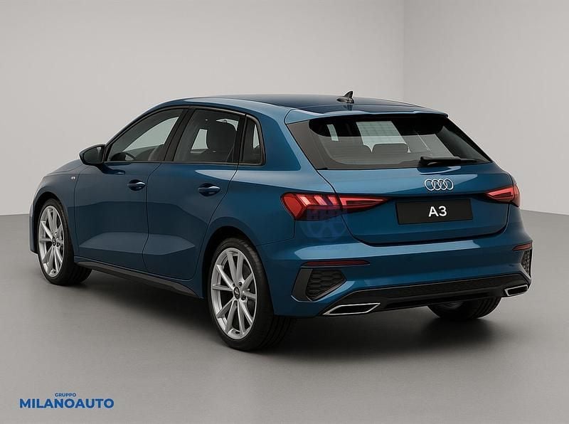 Begagnad Audi A3 Sportback S-Line 116 HK (85 kW) 2025 Blå Halvkombi