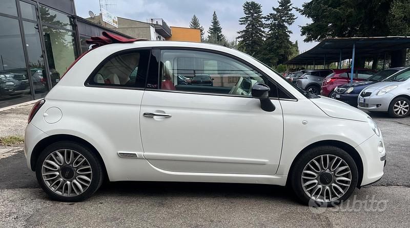 Usata Fiat 500C Lounge 70 CV (51 kW) 2015 Bianco Cabrio