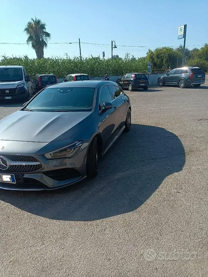 Usata Mercedes CLA200 AMG line 170 CV (125 kW) 2021 Grigio Coupé
