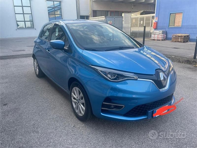 Usata Renault Zoe 80 kW (109 CV) 2020 Blu Utilitaria