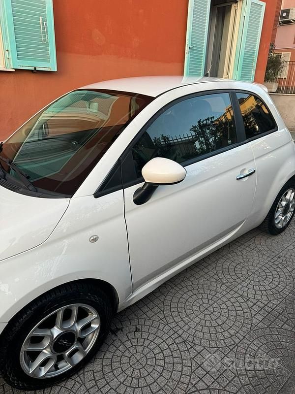 Usata Fiat 500 Sport 75 CV (55 kW) 2009 Bianco Cabrio