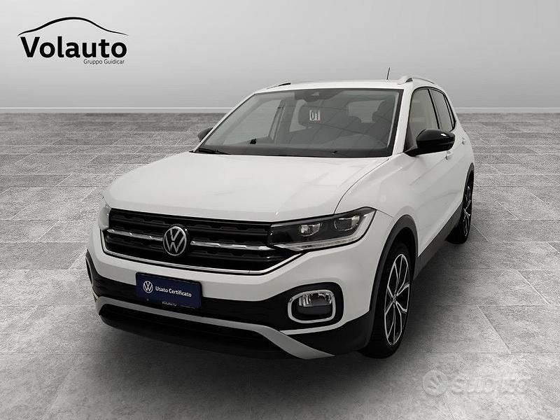Bianco Usata 2021 VW T-Cross Advance SUV | 17.700 € (Buon prezzo) - Immagine 1/4