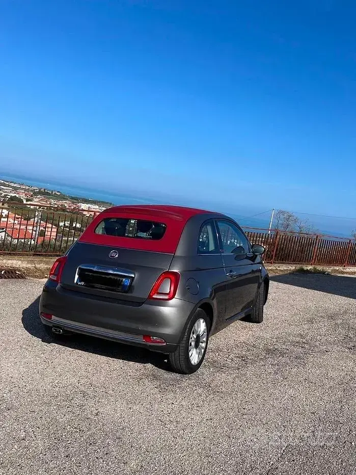 Usata Fiat 500C 69 CV (50 kW) 2016 Rosso Cabrio