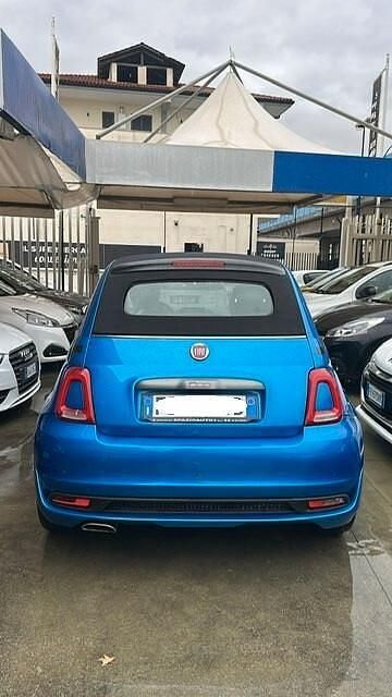 Usata Fiat 500C 69 CV (50 kW) 2019 Blu Cabrio