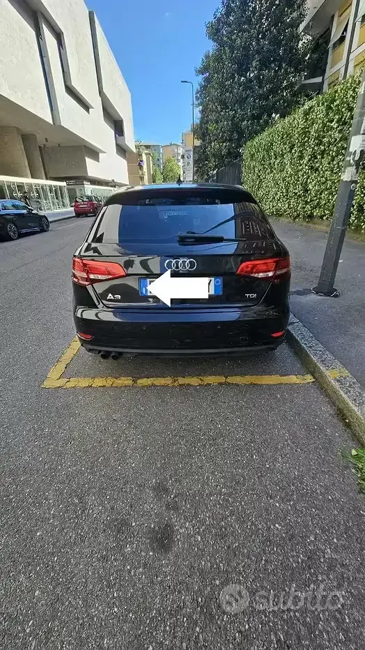 Usata Audi A3 Ambition 150 CV (110 kW) 2017 Nero Berlina