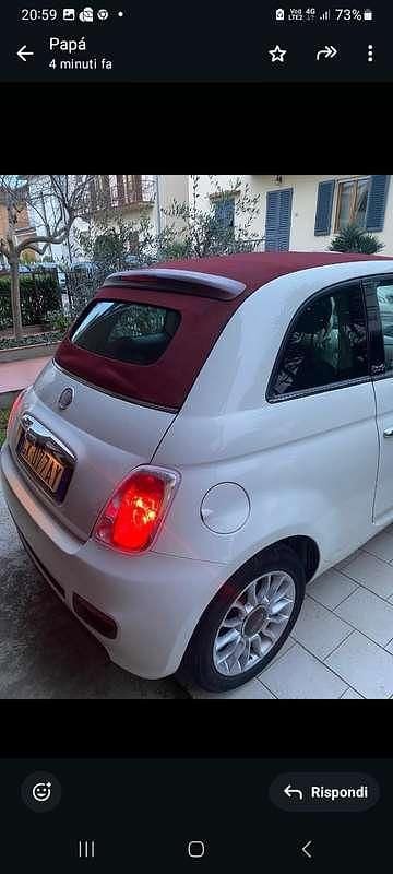 Usata Fiat 500C Rock 69 CV (50 kW) 2010 Bianco Cabrio