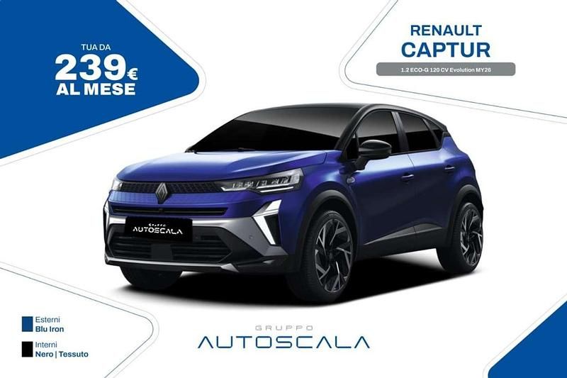 Nuova Renault Captur Evolution 120 CV (88 kW) 2026 Blu iron SUV